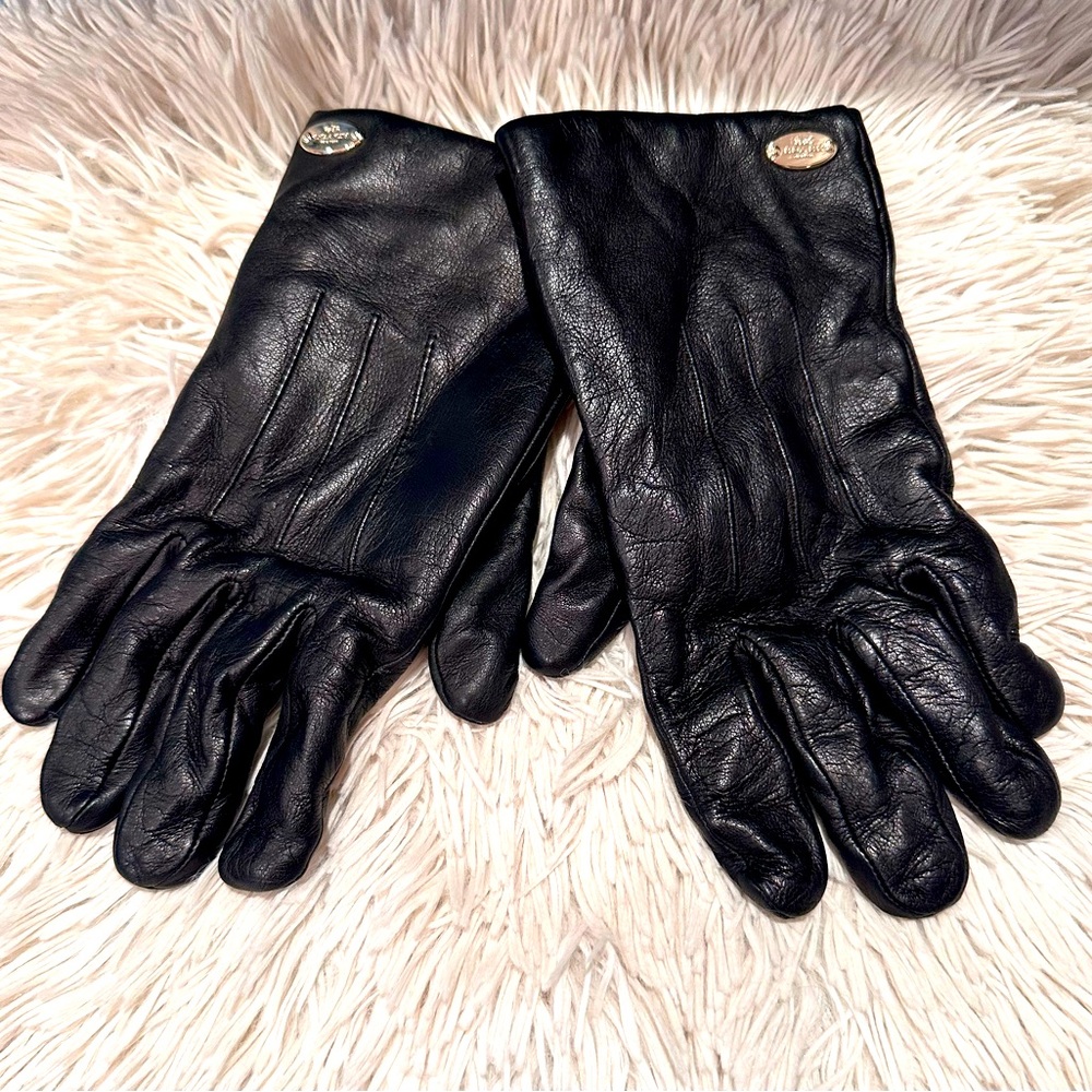 COACH Sheep Leather and Merino Wool Gloves